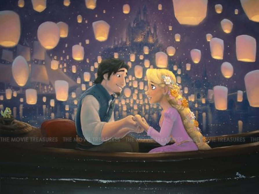 Amazon.co.jp: 西洋絵画 ディズニー 塔の上のラプンツェル